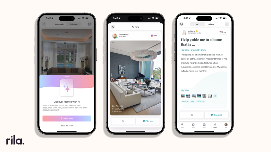 Screenshot of the AI matching interface on Rila's platform.